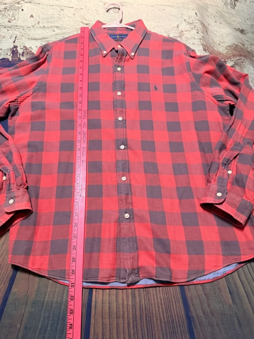 Polo by Ralph Lauren Red and Dark Plaid Button-Down Shirt